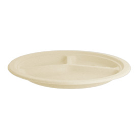 Talerz Trzciny Cukrowej 3C Naturalne Ø260mm (50 Sztuk)
