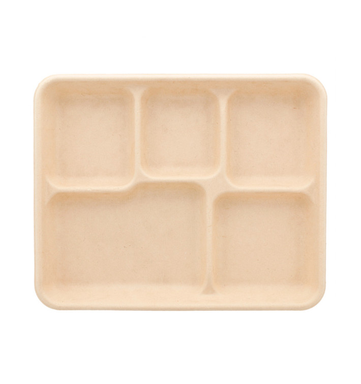 Tacki Trzciny Cukrowej 5C Naturalne 265x215x20mm (500 Sztuk) Tacki Trzciny Cukrowej 5C Naturalne 265x215x20mm (500 Sztuk)