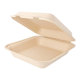 Opakowania MenuBox Trzciny Cukrowej Naturalne 20x20x7,5cm (50 Sztuk)