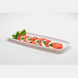 Tacki Plastikowe do Degustacji Białe 6x19 cm (20 Sztuk)