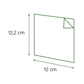 Miski Tłuszczoodporny Otwarte 2L 12x12,2cm Naturalne (100 Sztuk)