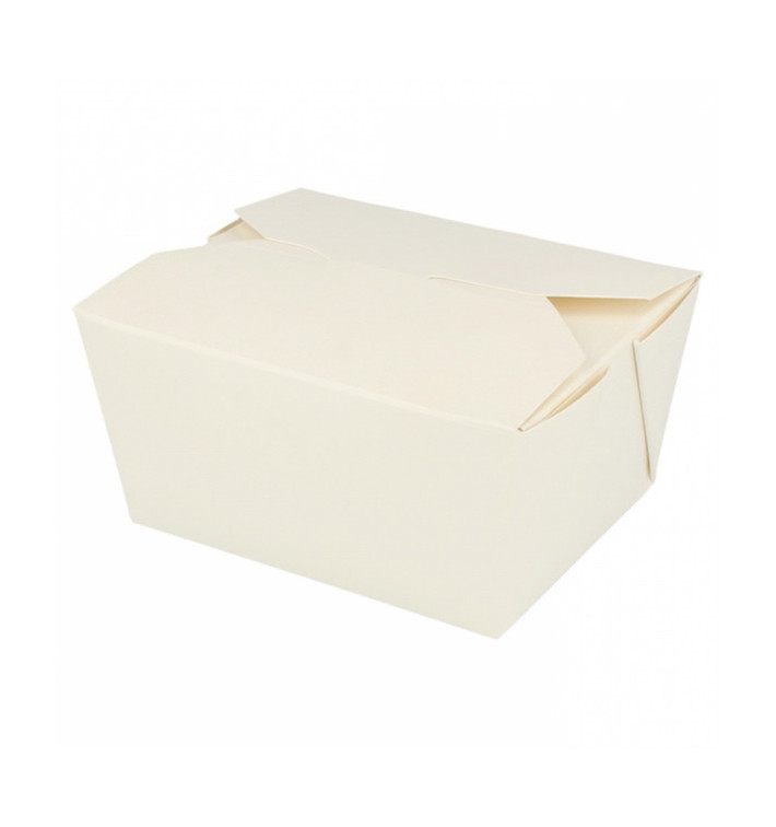 Pudełka na Wynos Kartonowe Amerykanin Białe 11,3x9x6,4cm 780ml (450 Sztuk) Pudełka na Wynos Kartonowe Amerykanin Białe 11,3x9x6,4cm 780ml (450 Sztuk)