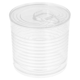 Tasting Plastic Tin Can PS Clear 220ml Ø7,4x7cm (100 Units)