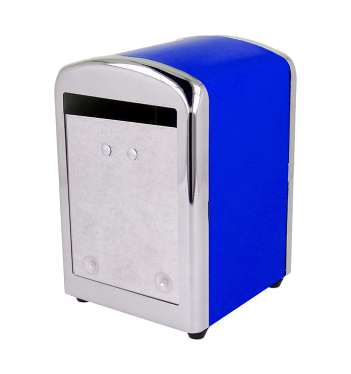 Dozownik Mini Serwis Stal Niebieski 10,5x9,7x14cm (12 Sztuk) Dozownik Mini Serwis Stal Niebieski 10,5x9,7x14cm (12 Sztuk)
