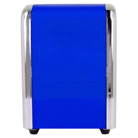 Dozownik Mini Serwis Stal Niebieski 10,5x9,7x14cm (1 Sztuk)