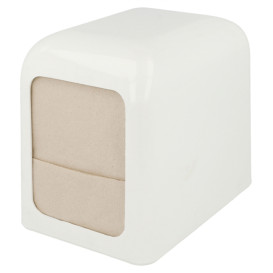 Dozownik Mini Serwis Plastikowe Białe 15x10x12,5cm (1 Sztuk)