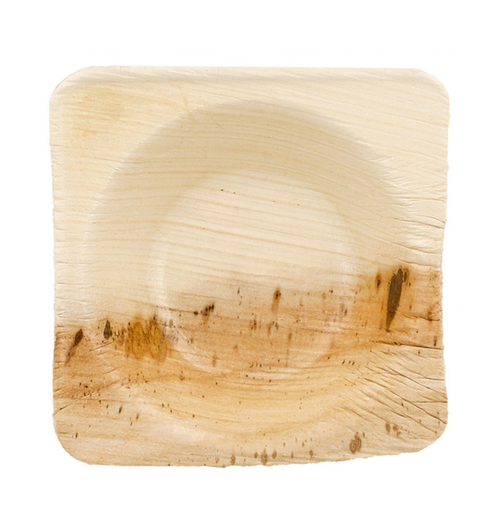 Mini Miski Liści Palmowych 5x5x2cm (25 Sztuk) Mini Miski Liści Palmowych 5x5x2cm (25 Sztuk)