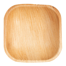 Mini Talerz Kwadratowi Liści Palmowych 10x10x2,5cm (200 Sztuk)
