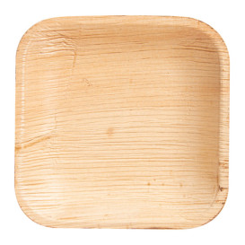 Mini Talerz Kwadratowi Liści Palmowych 11,5x11,5x1,5cm (25 Sztuk)