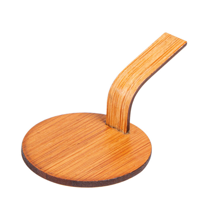 Mini Łopata Bambusowe Naturalne z Pokrywką Ø5 cm (400 Sztuk) Mini Łopata Bambusowe Naturalne z Pokrywką Ø5 cm (400 Sztuk)