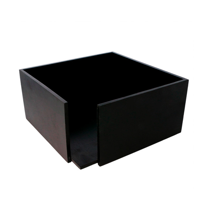Serwetnik Bambusowe Czarny 21x21x10cm (1 Sztuk) Serwetnik Bambusowe Czarny 21x21x10cm (1 Sztuk)