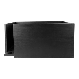 Serwetnik Bambusowe Czarny 21x21x10cm (1 Sztuk)