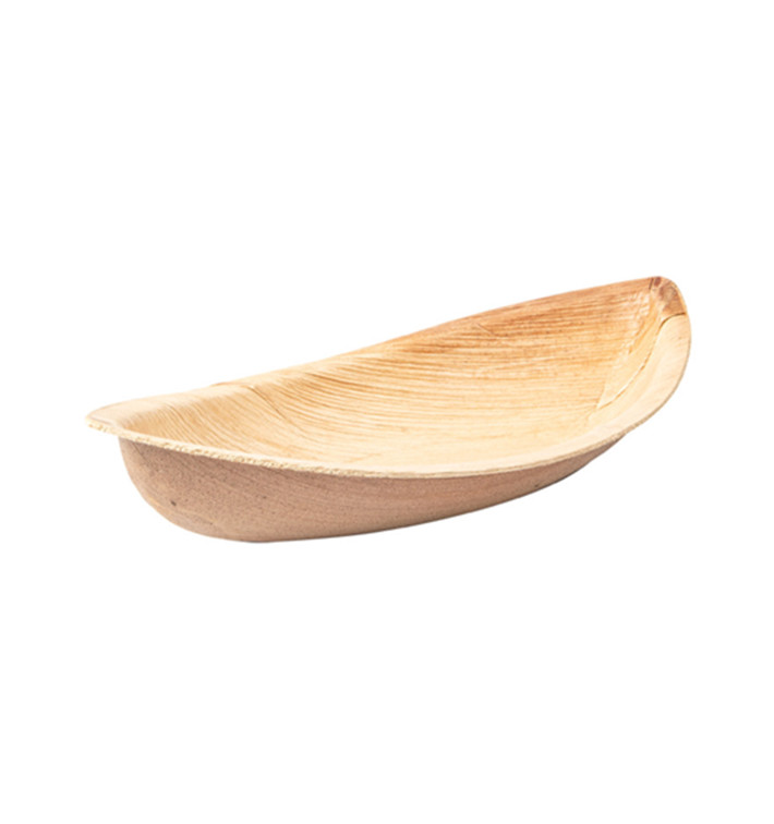 Tacki Łódki Papierowe Liści Palmowych 21x11x4cm (25 Sztuk) Tacki Łódki Papierowe Liści Palmowych 21x11x4cm (25 Sztuk)