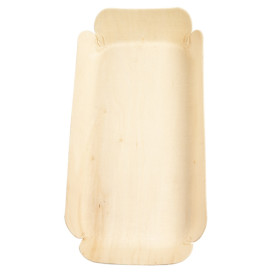 Tacki Łódki Drewniane Prostokątny 23x11,5x3,4 cm (50 Sztuk)