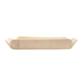 Tacki Łódki Drewniane Prostokątny 23x11,5x3,4 cm (50 Sztuk)