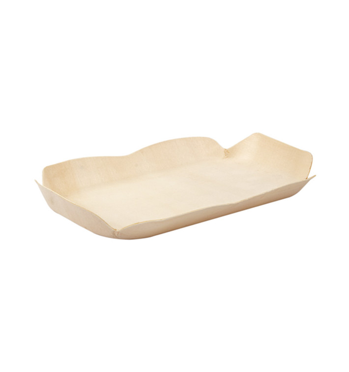 Tacki Łódki Drewniane Prostokątny 16,5x11x2 cm (50 Sztuk) Tacki Łódki Drewniane Prostokątny 16,5x11x2 cm (50 Sztuk)