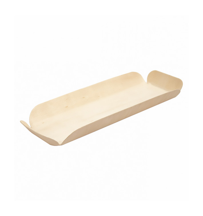 Tacki Łódki Drewniane Prostokątny 22,5x11x3 cm (50 Sztuk) Tacki Łódki Drewniane Prostokątny 22,5x11x3 cm (50 Sztuk)
