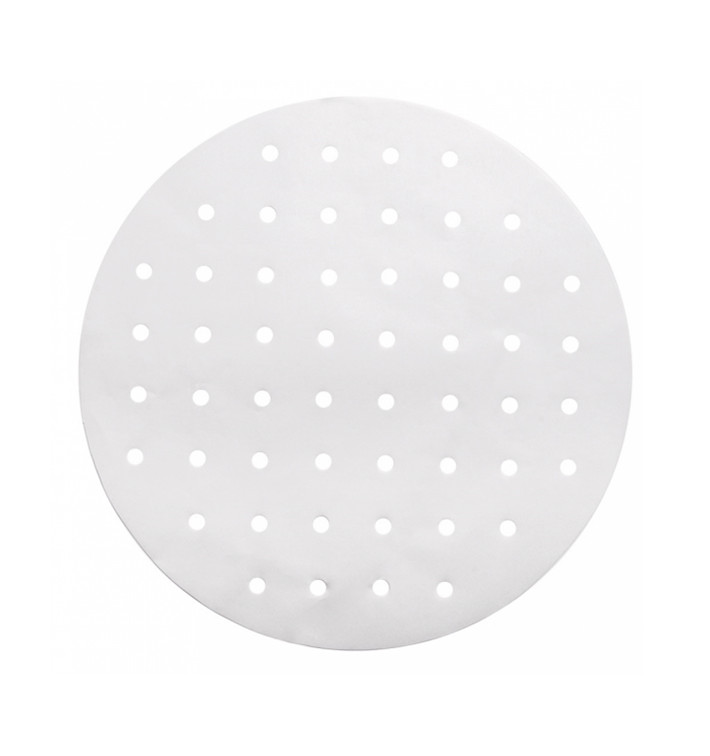 Greaseproof Paper for Bambu Steamer White Ø30 cm (2000 Units) Greaseproof Paper for Bambu Steamer White Ø30 cm (2000 Units)