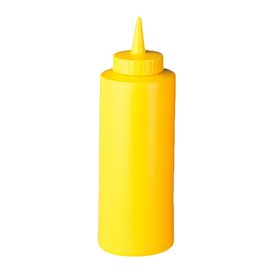 Dyspensery do Sosów Plastikowe Żółty 360ml (6 Sztuk)