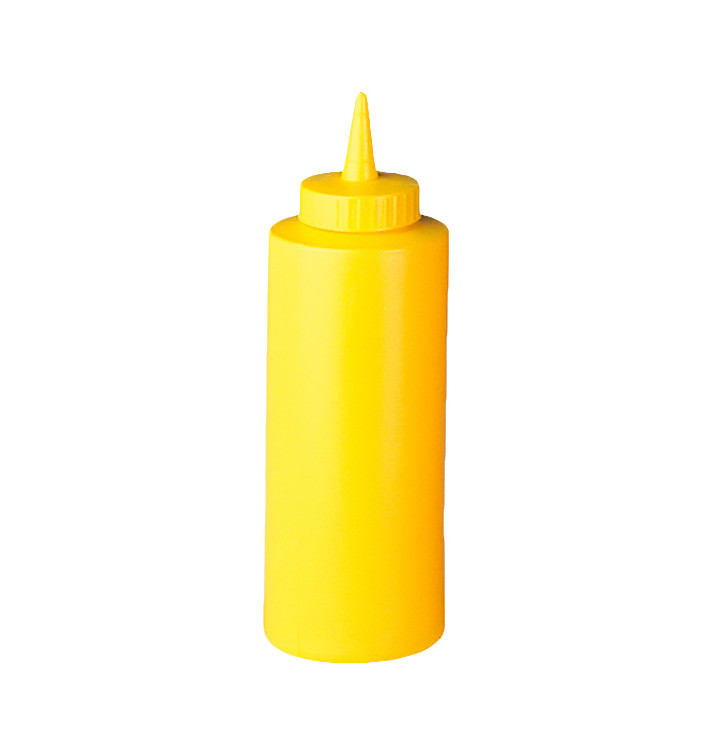 Dyspensery do Sosów Plastikowe Żółty 360ml (6 Sztuk) Dyspensery do Sosów Plastikowe Żółty 360ml (6 Sztuk)