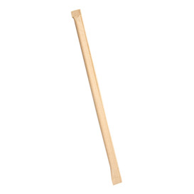 Słomki Prosto Papierowe Naturalne w Papierku Kraft Ø6mm 21cm (250 Sztuk)