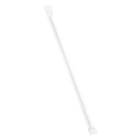 Słomki Prosto Papierowe Białe w Papierku Białe Ø6mm 21cm (6000 Sztuk)