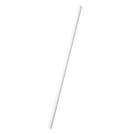 Słomki Prosto Papierowe Białe w Papierku Białe Ø6mm 21cm (6000 Sztuk)