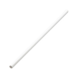Słomki Prosto Papierowe Białe w Papierku Białe Ø6mm 21cm (6000 Sztuk)