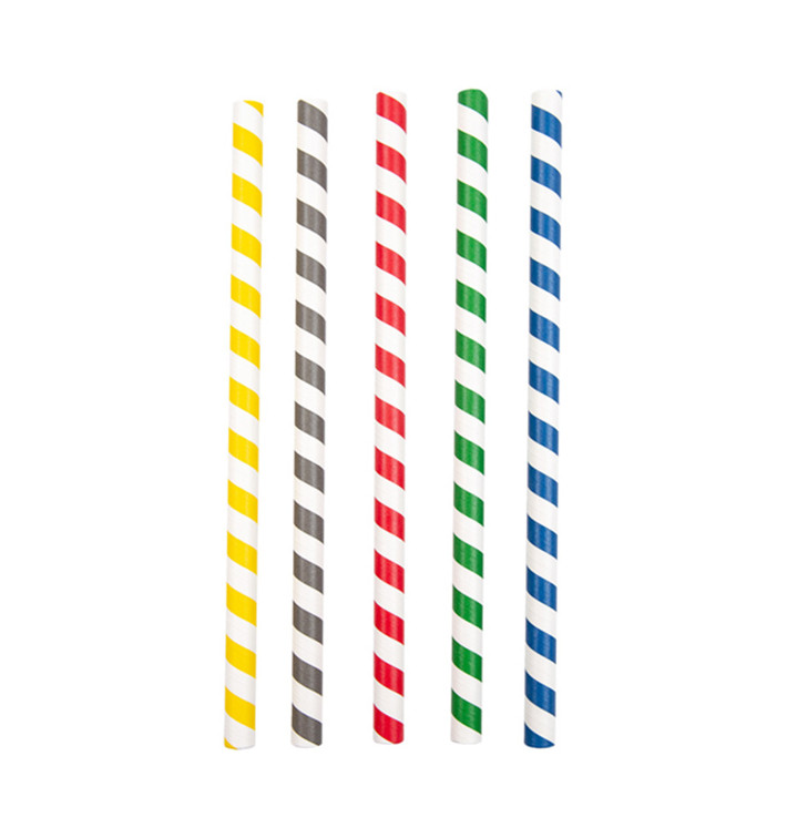 Słomki Prosto Papierowe Asortyment Slushie Ø10mm 21cm (2400 Sztuk) Słomki Prosto Papierowe Asortyment Slushie Ø10mm 21cm (2400 Sztuk)