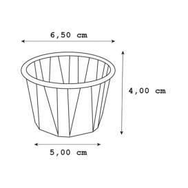 Miski Papierowe Karbowane Kraft 120ml (5000 Sztuk)