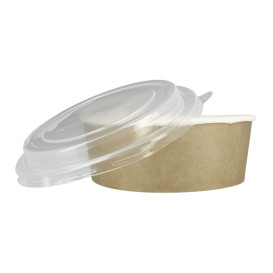 Miski Papierowe Kraft z Pokrywką PP 38 Oz/1120ml (25 Sztuk)