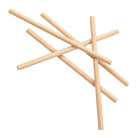 Słomki Prosto Papierowe Kraft Ø6mm 14cm (6.000 Sztuk)