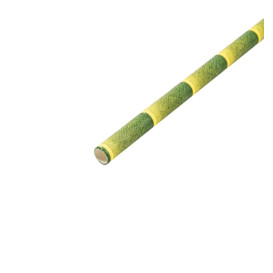 Słomki Prosto Papierowe bambus Ø6mm 21cm (250 Sztuk)
