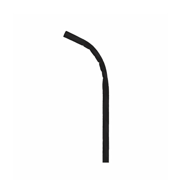 Słomki Elastyczny Papierowe Czarny Ø6mm 23cm (250 Sztuk) Słomki Elastyczny Papierowe Czarny Ø6mm 23cm (250 Sztuk)