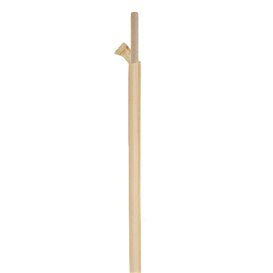 Słomki Prosto Papierowe Czarny w Papierku Kraft Ø8mm 20cm (100 Sztuk)