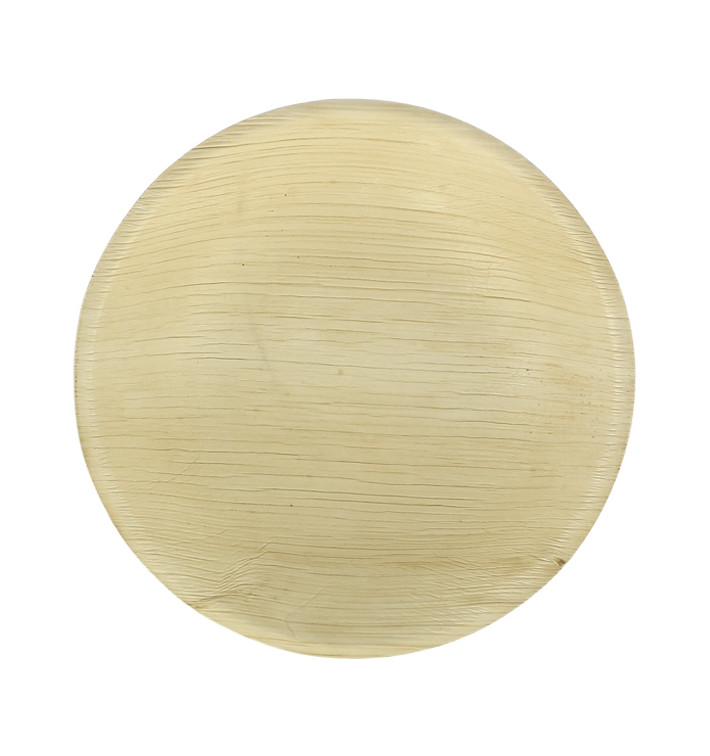 Miski Okrągły Liści Palmowych Ø18x3,5cm (25 Sztuk) Miski Okrągły Liści Palmowych Ø18x3,5cm (25 Sztuk)