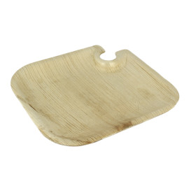 Talerz Liści Palmowych z Stojakiem 21x21x1,5cm (200 Sztuk)