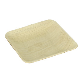 Mini Talerz Kwadratowi Liści Palmowych 10x10x2,5cm (200 Sztuk)