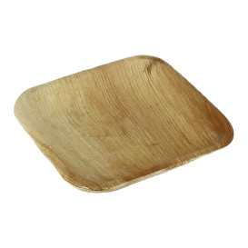 Mini Talerz Kwadratowi Liści Palmowych 11,5x11,5x1,5cm (25 Sztuk)