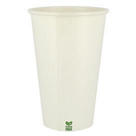 Kubek Papierowy Bez Plastiku 16 Oz/480ml Białe Ø9cm (50 Sztuk)