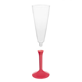 Kieliszki Plastikowe do Wina Musującego na Podstawie Koral 160ml 2P (20 Sztuk)