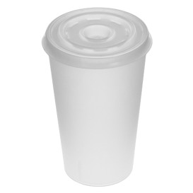 Wieczko Plaskiez z Krzyżykiem na Kubki Styropianowe 6Oz/7Oz i Kartonowe 6Oz Ø7,4cm (1000 Sztuk)