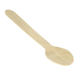 Łyżka Drewno Eco 16cm (100 Sztuk)