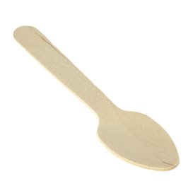Mini Łyżka Drewno Eco 11cm (100 Sztuk)