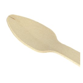 Mini Łyżka Drewno Eco 11cm (100 Sztuk)
