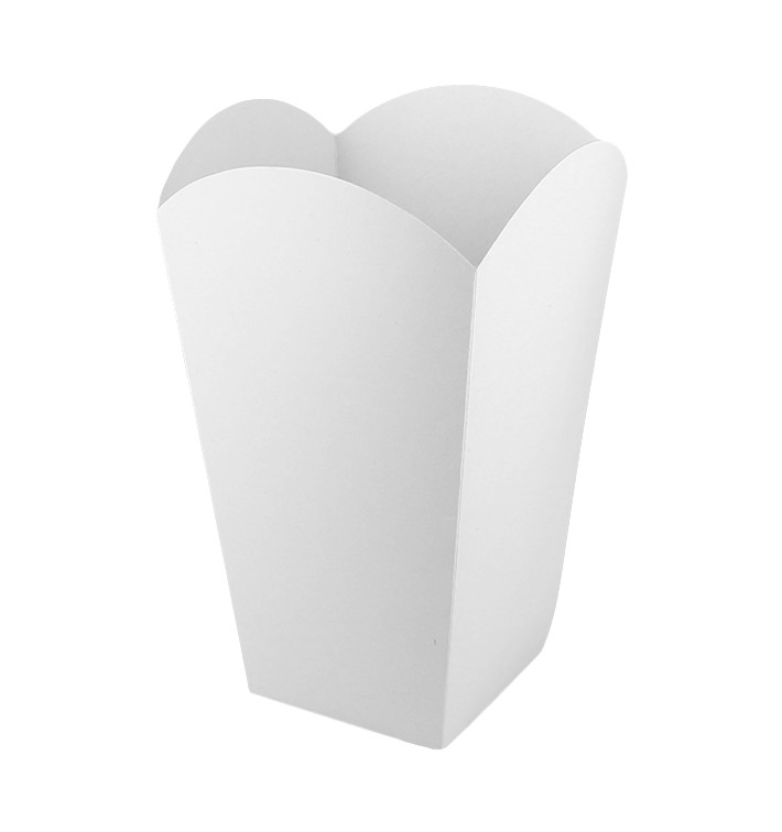 Pudełka na Popcorn Duży Białe 150 gr 8,7x13x20,3cm (25 Sztuk) Pudełka na Popcorn Duży Białe 150 gr 8,7x13x20,3cm (25 Sztuk)