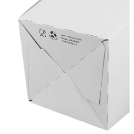 Pudełka na Popcorn Średnie Białe 90 gr 7,8x10,5x18cm (350 Sztuk)