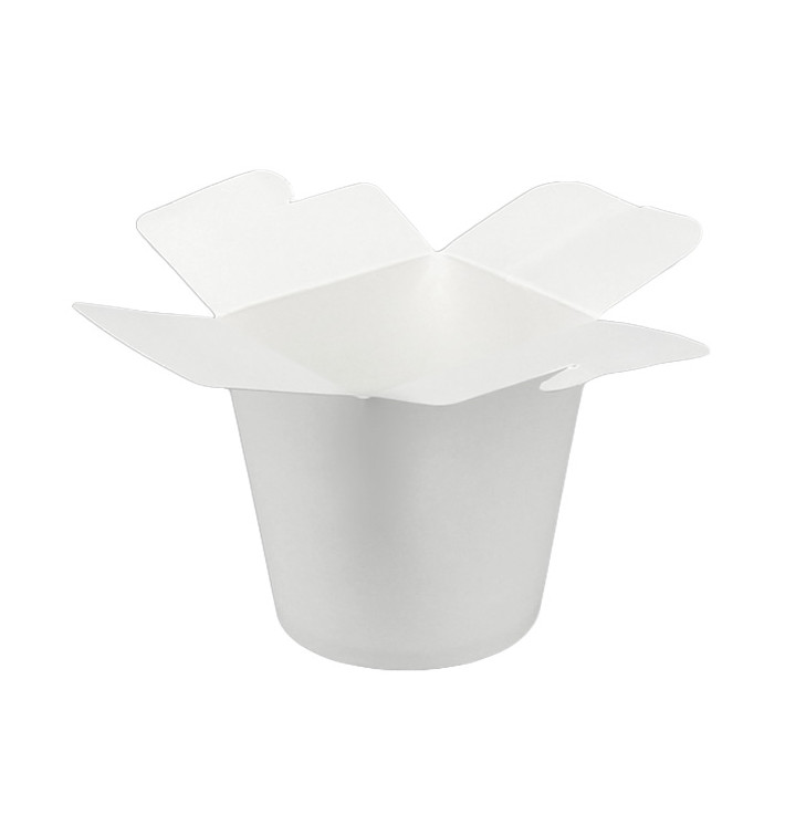 Pojemniki Żywność na Wynos 100% ECO Biały 16Oz/480ml (50 Sztuk) Pojemniki Żywność na Wynos 100% ECO Biały 16Oz/480ml (50 Sztuk)