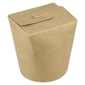 Pojemniki Żywność na Wynos 100% ECO Kraft 16Oz/480ml (500 Sztuk)