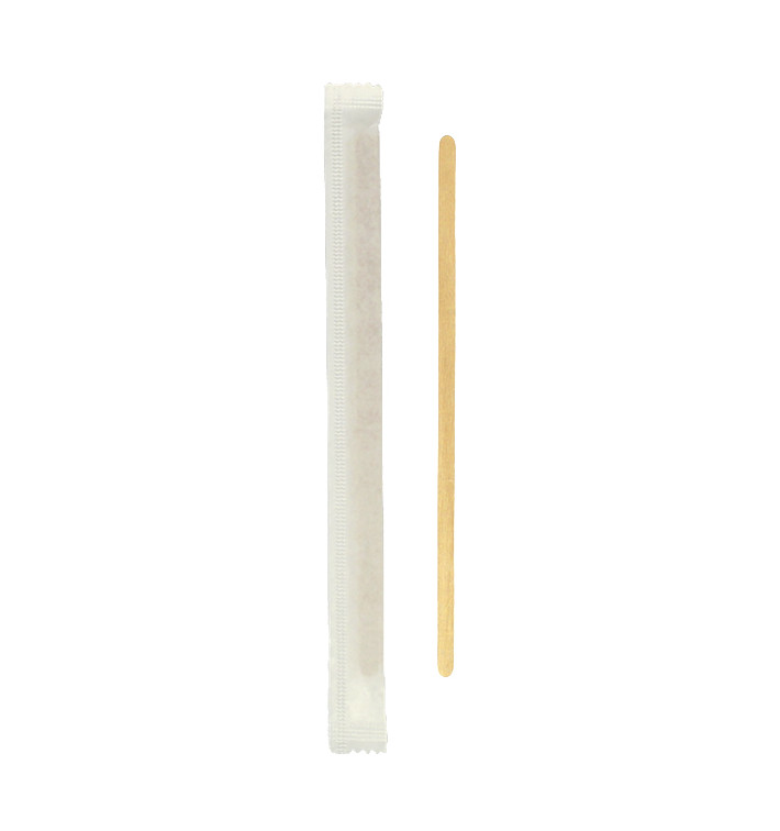 Mieszadełka na Kawy Drewniane w Papierku 140mm (5.000 Sztuk) Mieszadełka na Kawy Drewniane w Papierku 140mm (5.000 Sztuk)